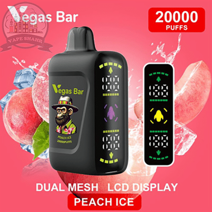 پاد 20000پاف وگاس بار هلو یخ(vegasbar 20000 puffs POD)