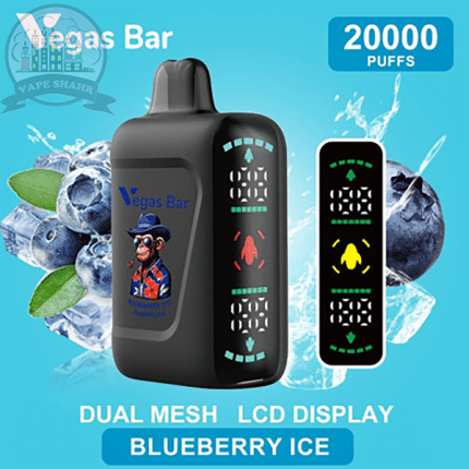 پاد 20000پاف وگاس بار بلوبری یخ(vegasbar 20000 puffs POD)