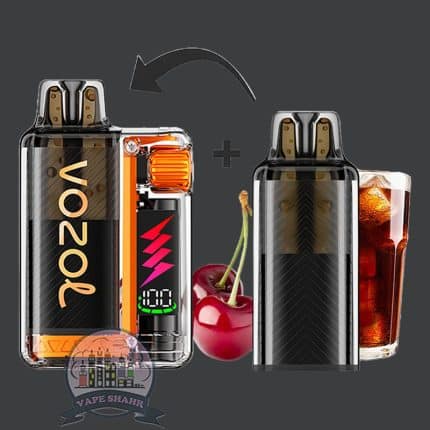 پاد 15000 پاف ویستا پلاگ وزول طعم نوشابه گیلاس؛Vozol Vista Plug ez 15000 Puffs