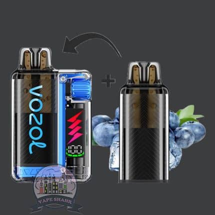 پاد 15000 پاف ویستا پلاگ وزول طعم بلوبری یخ؛Vozol Vista Plug ez 15000 Puffs